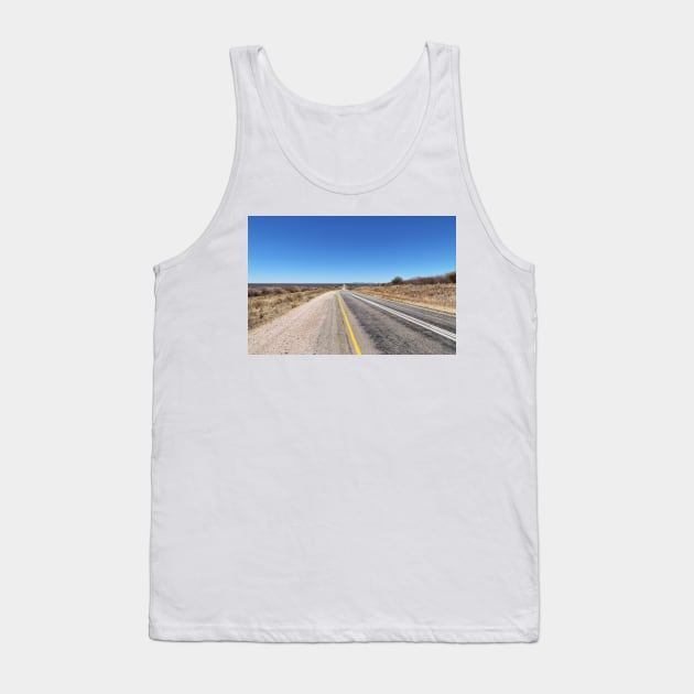 Road between Otjiwarongo and Okahandja in Namibia Tank Top by holgermader